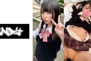 534CRT-041 18時間着用【個人撮影】スリルを楽しみたいお年頃の青紫パンツちゃん_前髪ぱっつん黒髪美小女の極小マ○コに中出し}