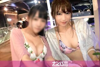 200GANA-2137 プールナンパ 27 人気のナイトプールで見つけた水着美女！知らない男にしつこく絡まれるわ！}