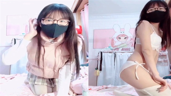 眼镜萌妹来姨妈了还紫薇_}