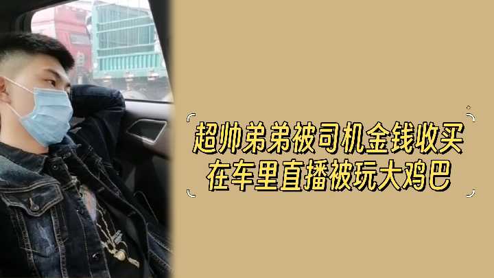 超帅弟弟被司机金钱收买在车里直播被玩大鸡巴.}