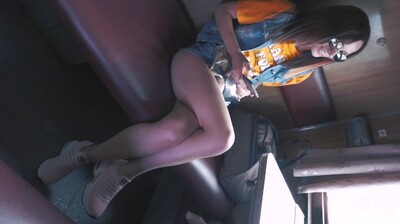 Lustful Eighteen Year old Bitch Sucked my Fat Cock in the Train}